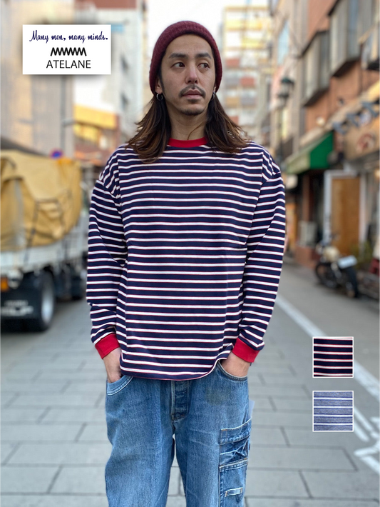 マルチボーダー トリムミニ裏毛