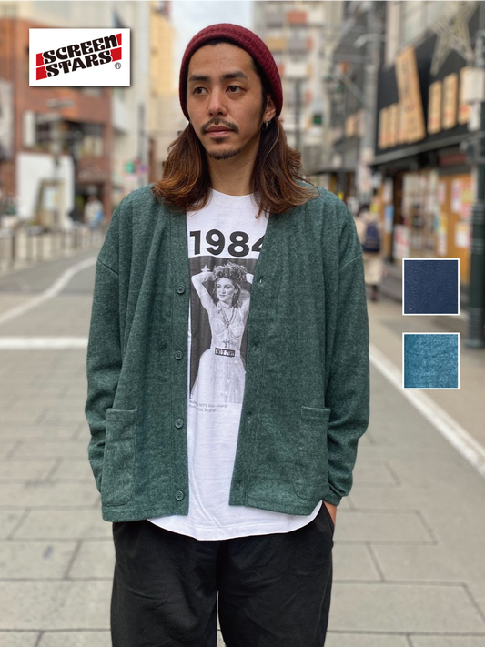 モヘアタッチカーディガン