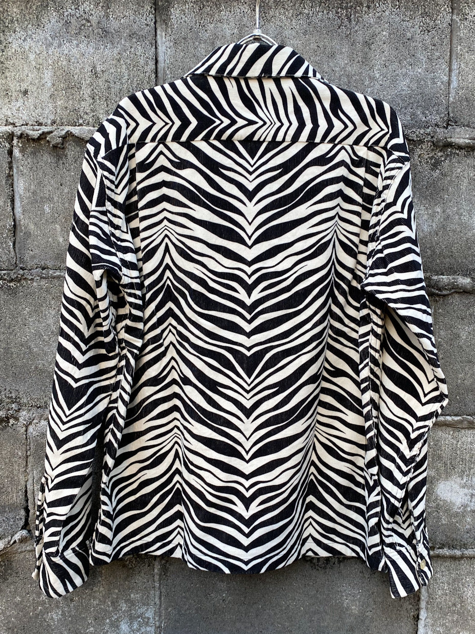 Mid 1950s Style Corduroy Sports Shirt "ZEBRA"