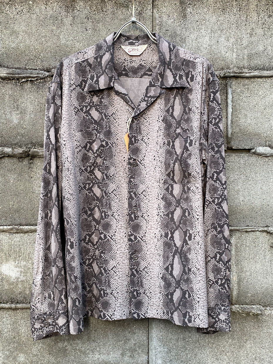 RAYON L/S OPEN SHIRT “SNAKE”