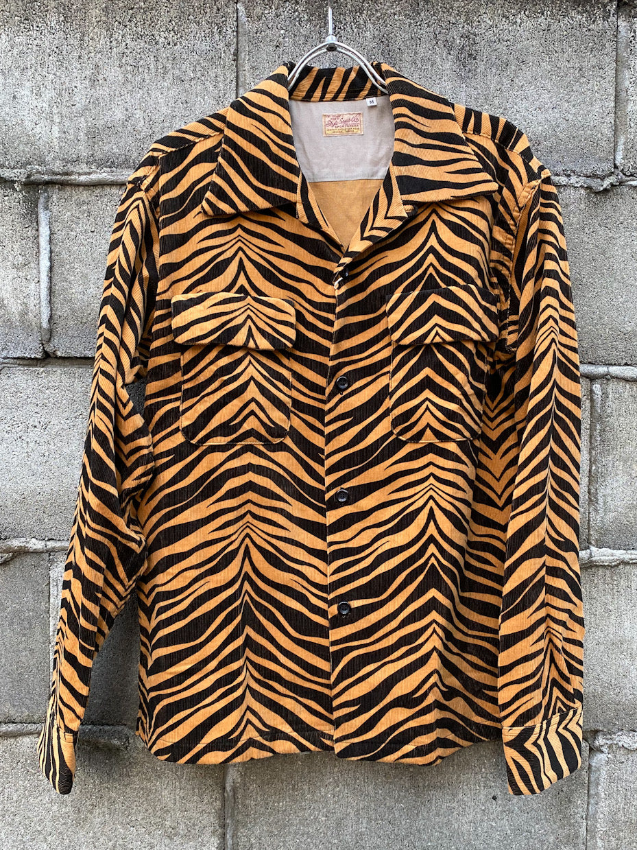 Mid 1950s Style Corduroy Sports Shirt "ZEBRA"