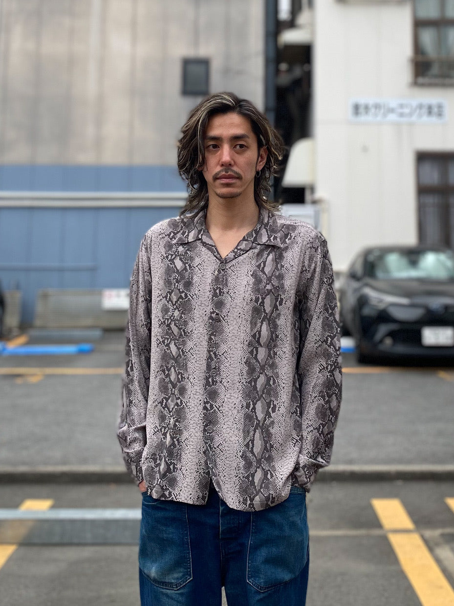 RAYON L/S OPEN SHIRT “SNAKE”