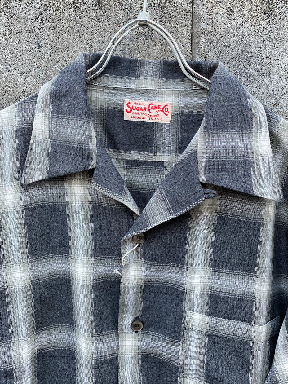 RAYON COVERT CHECK OPEN SHIRT