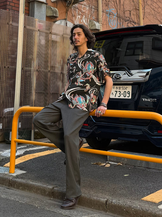 RAYON HAWAIIAN SHIRT “BUG EYED FISH”