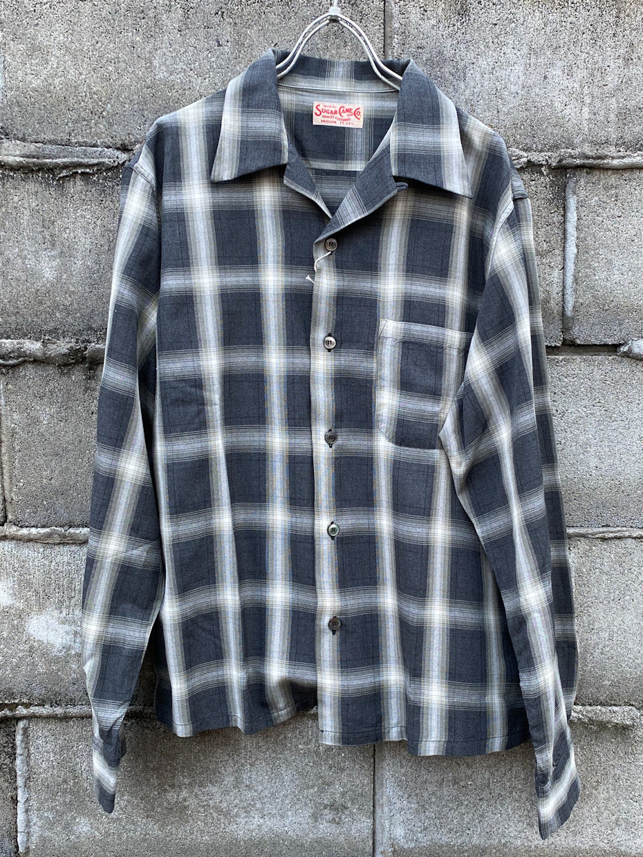 RAYON COVERT CHECK OPEN SHIRT