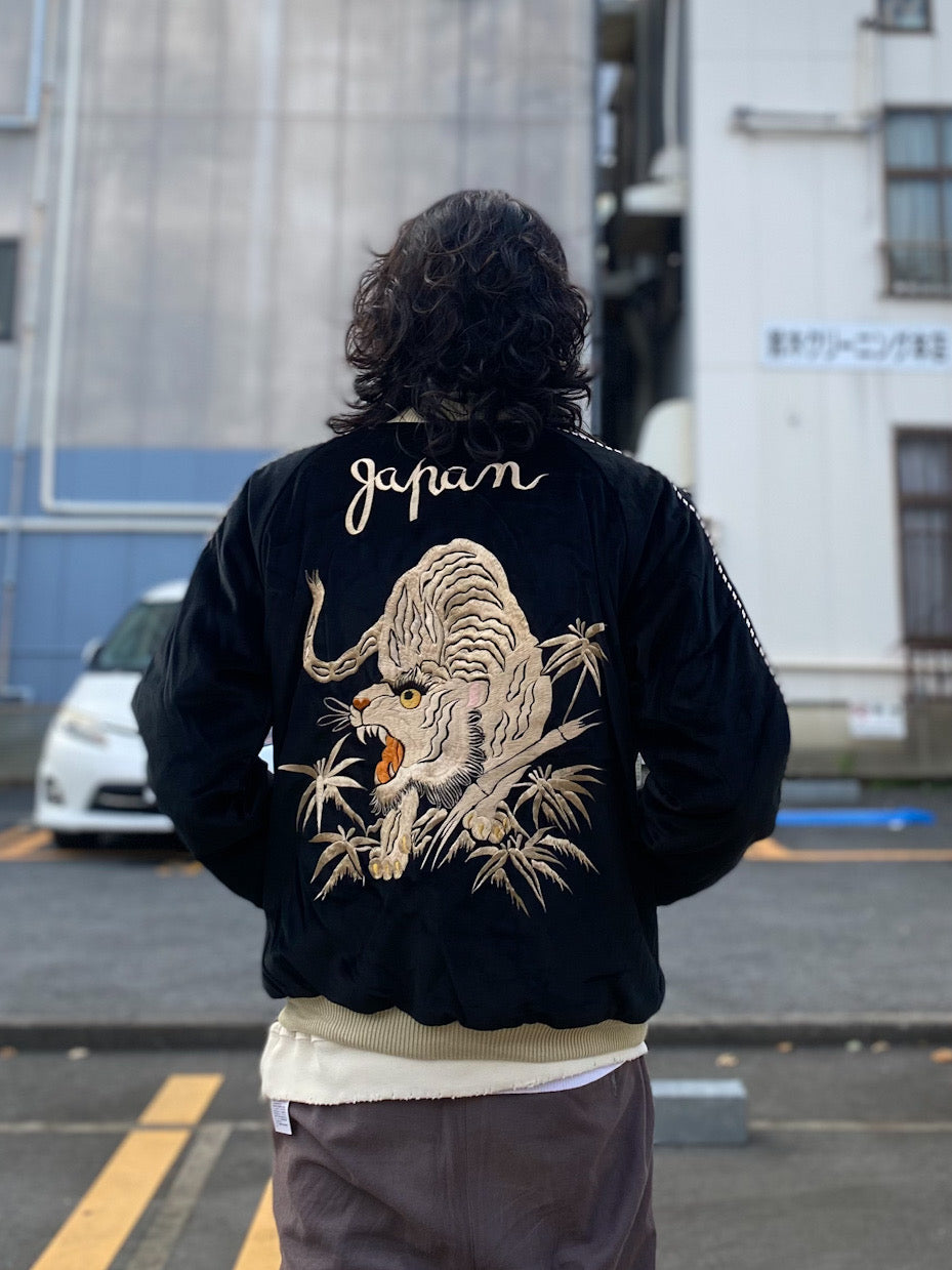 Mid 1950s Style Velveteen Souvenir Jacket “WHITE TIGER” × “EAGLE”