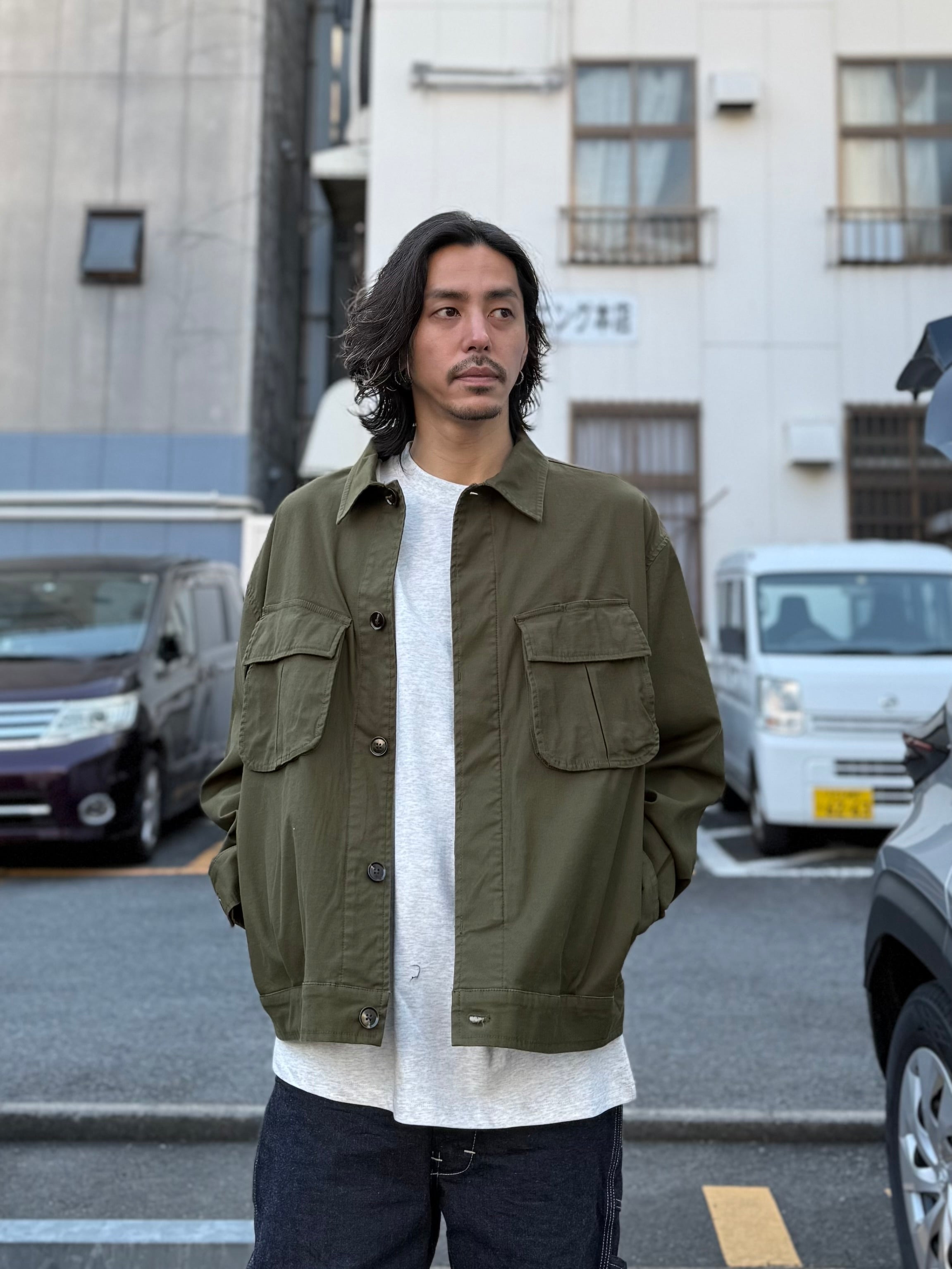 メンズ ブルゾン ショート丈 重ね着風ジャケット T03016 nz13111129.jpg
