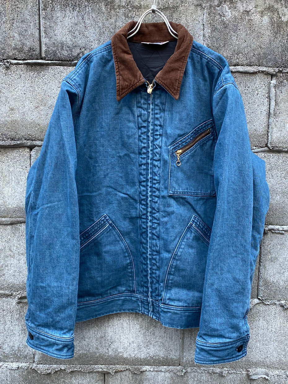 BROKEN DENIM PADDED WORK JACKET