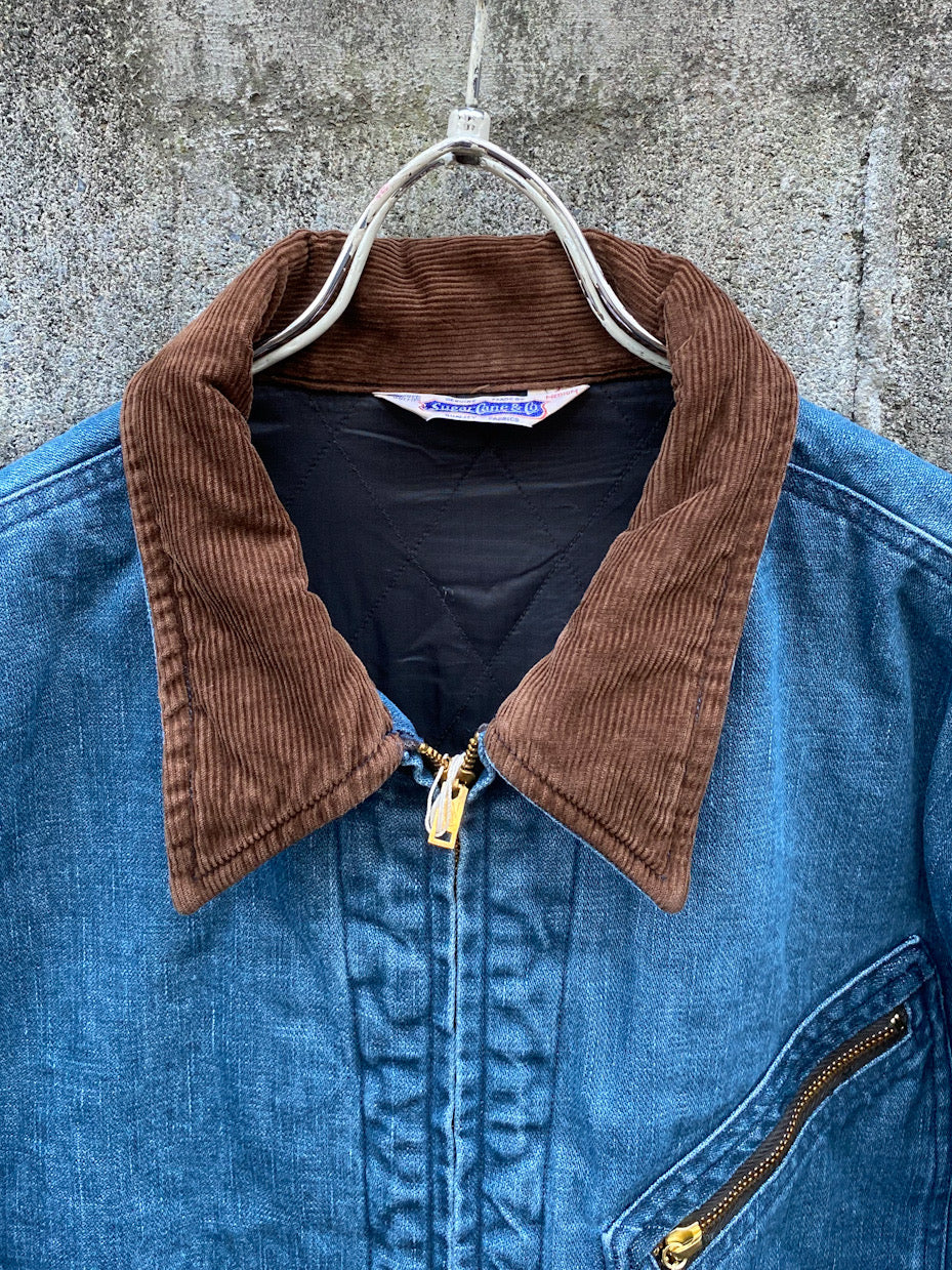 BROKEN DENIM PADDED WORK JACKET