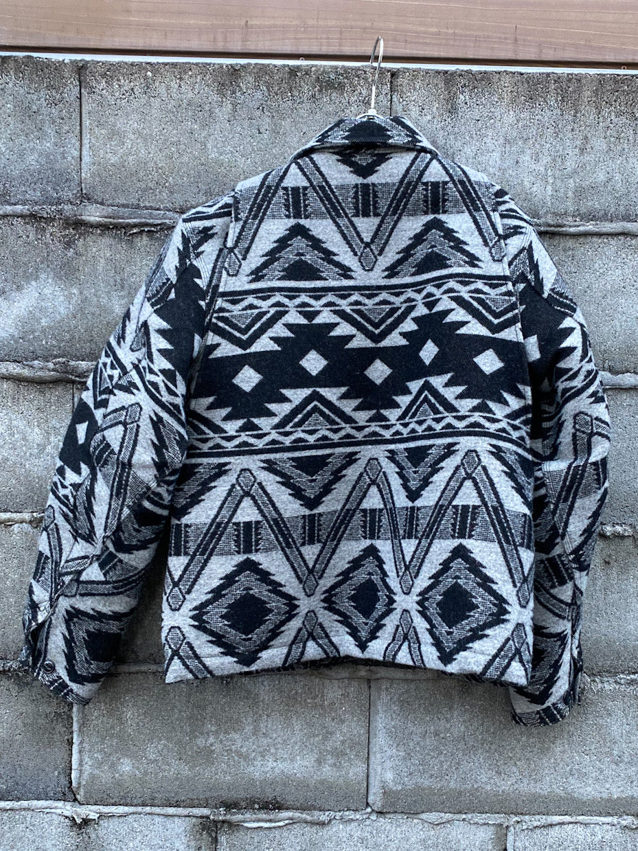 NATIVE AMERICAN WOOL BLANKET ZIP JACKET