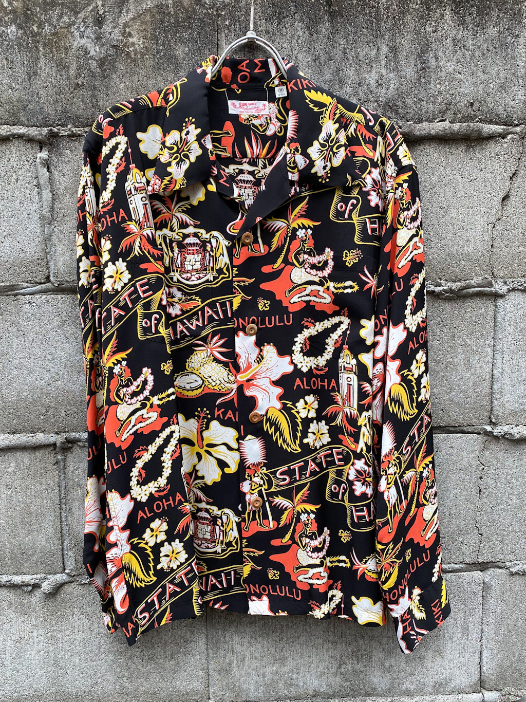 SUN SURF RAYON HAWAIIAN SHIRT “STATE OF HAWAII”｜UTSURA