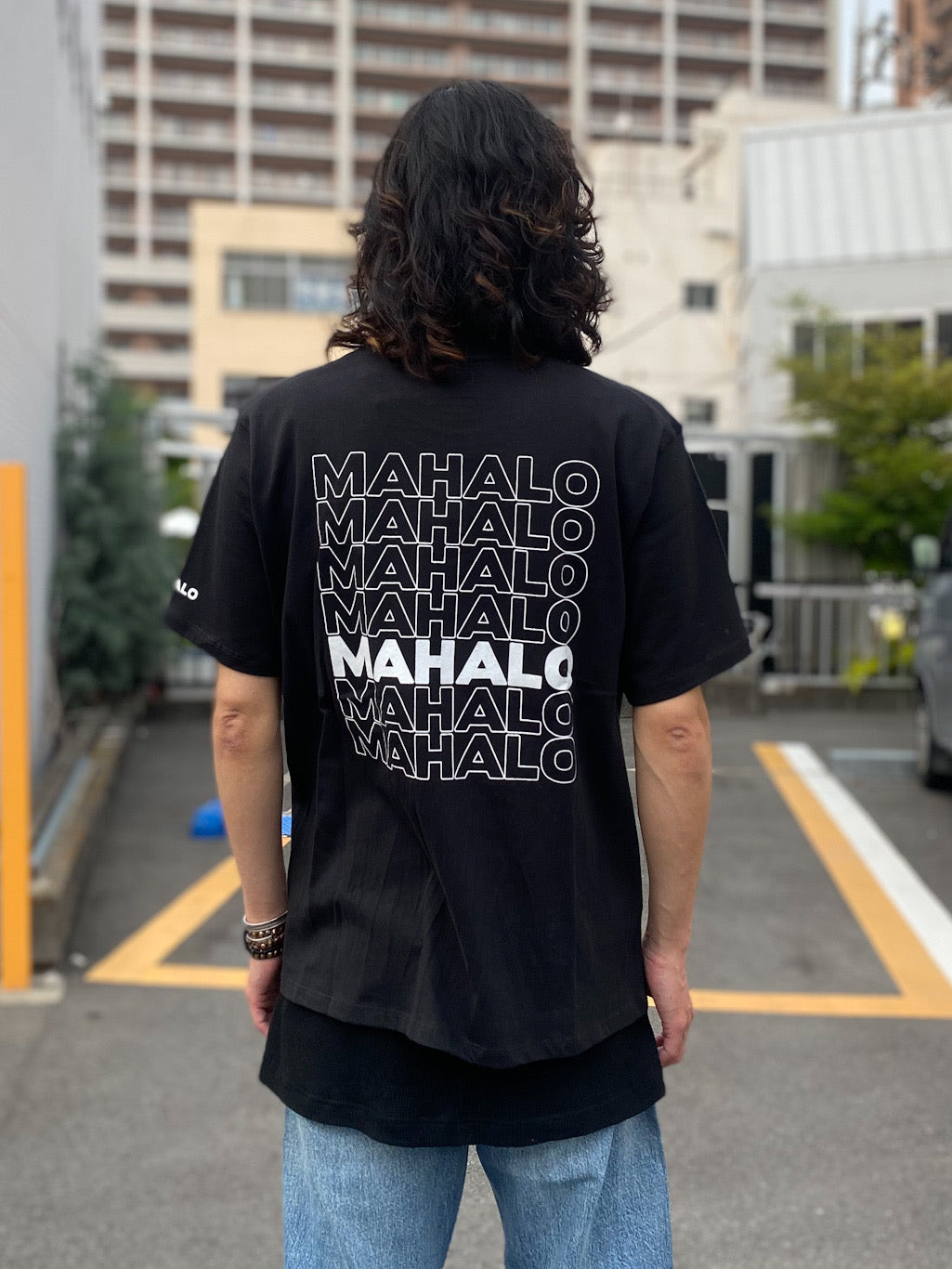 ポケット付きTシャツ MAHALO